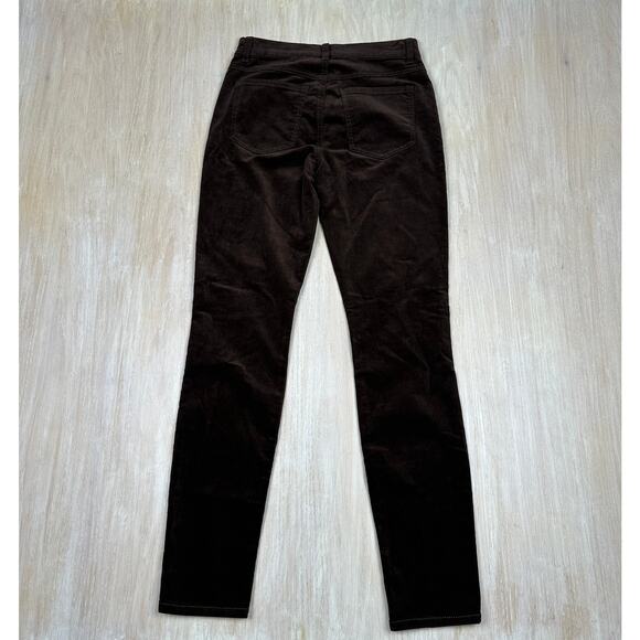 Cabi Ankle Skinny Brown Corduroy High Rise Button Fly Retro Pants 2 Style #4319 - Picture 5 of 14